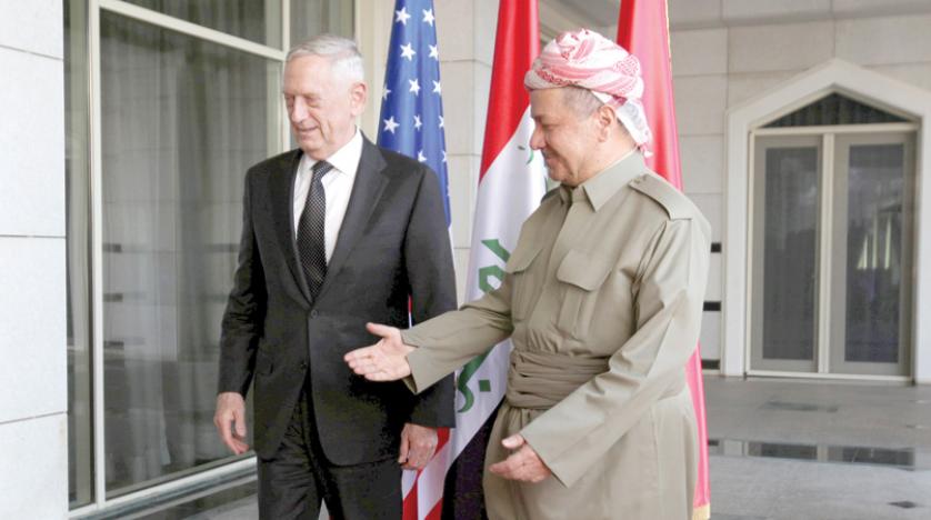 Mattis, İbadi ve Barzani ile bir araya geldi