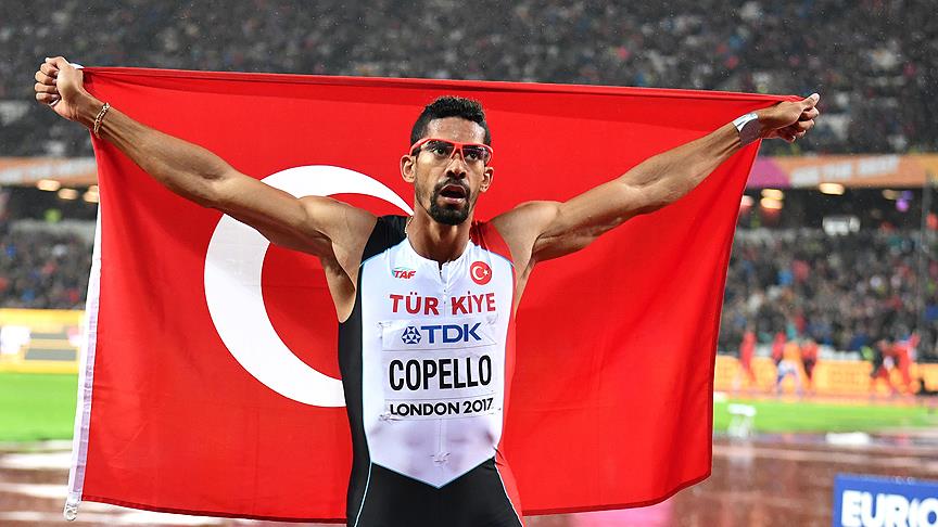 Milli sporcu Copello 400 metre engellide gümüş madalya kazandı