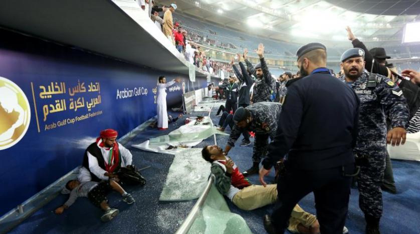 Körfez Kupası finalinde tribün bariyeri çöktü: 40 yaralı