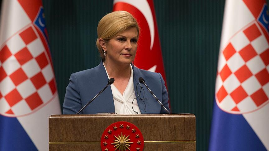 Hırvatistan Cumhurbaşkanı Kitarovic: Türkiye’nin AB yolunda tutulması Birlik açısından hayırlıdır