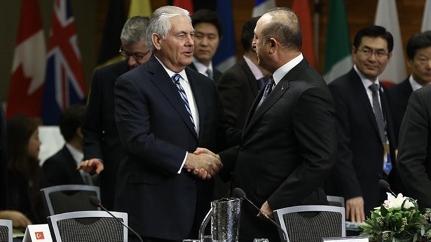 Dışişleri Bakanı Çavuşoğlu, ABD’li mevkidaşı Tillerson ile görüştü