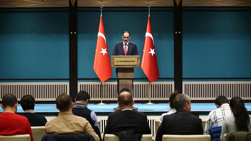 Cumhurbaşkanlığı Sözcüsü Kalın: Vize serbestisi Türkiye-AB ilişkilerine yeni bir ivme kazandıracak