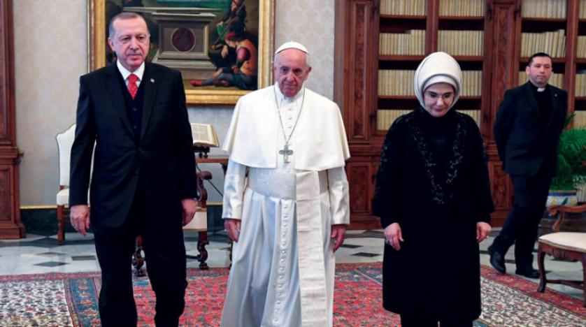 Erdoğan ve Papa, dinlerin terörle ilişkilendirilemeyeceğini vurguladı