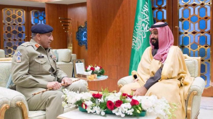 Veliaht Prens, Pakistan Genelkurmay Başkanı ile bir araya geldi