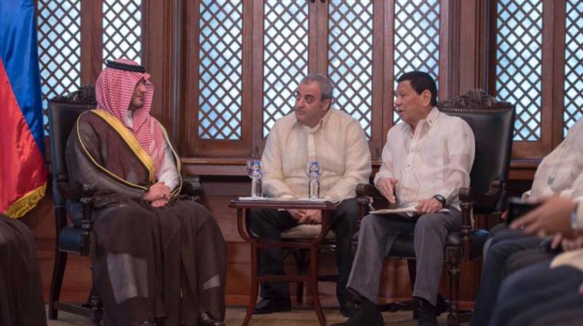 Suudi Arabistan İçişleri Bakanı, Filipinler Devlet Başkanı ile görüştü