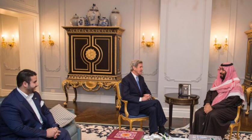 Veliaht Prens Muhammed bin Selman, John Kerry ile bir araya geldi