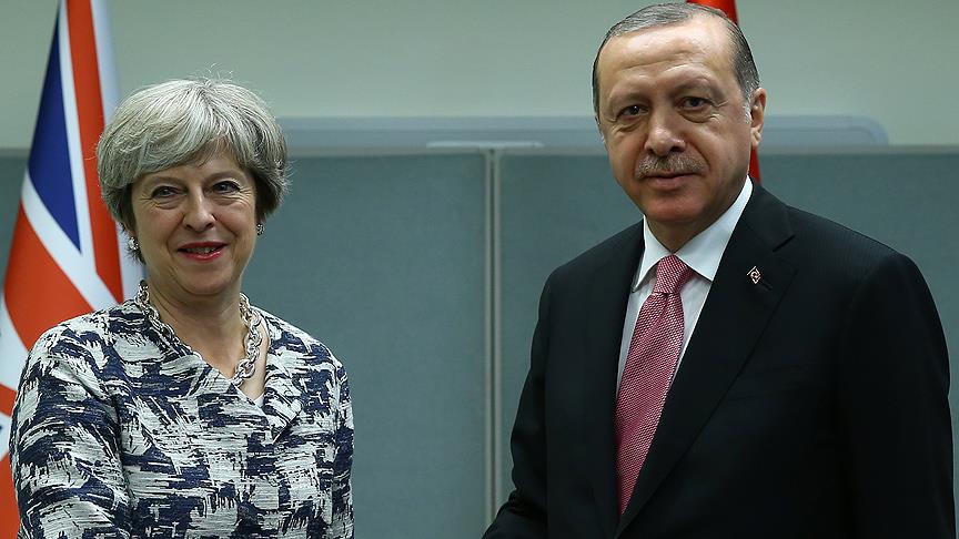 Cumhurbaşkanı Erdoğan, May ile Suriye’yi görüştü