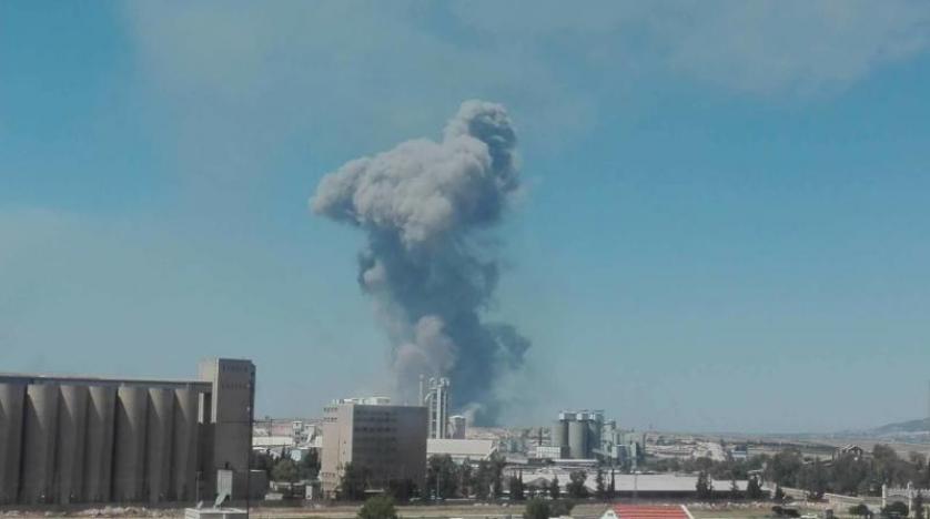 Hama askeri havaalanında patlama