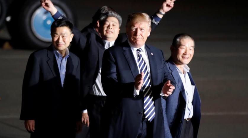 Trump, Kuzey Kore’nin serbest bıraktığı 3 ABD’liyi karşıladı