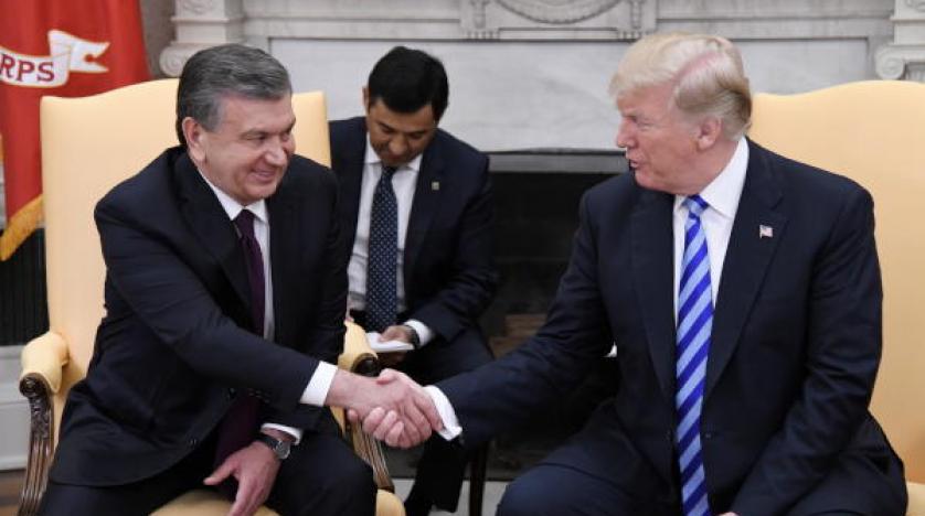 Trump, Özbekistan Cumhurbaşkanı Mirziyoyev ile görüştü