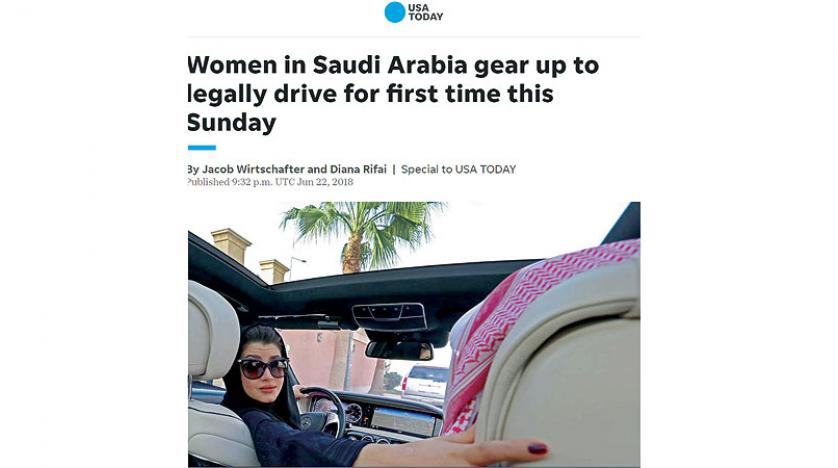 Suudi kadın sürücülere uluslararası ilgi