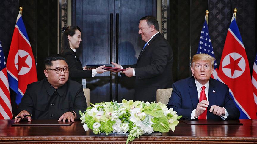 Trump-Kim ortak açıklaması taahhütlerle dolu