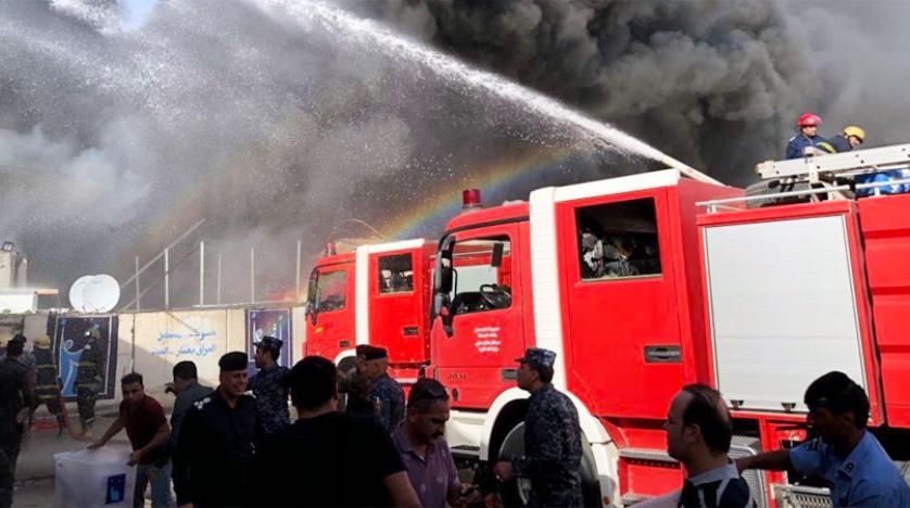 Irak Yüksek Seçim Kurulu deposunda yangın