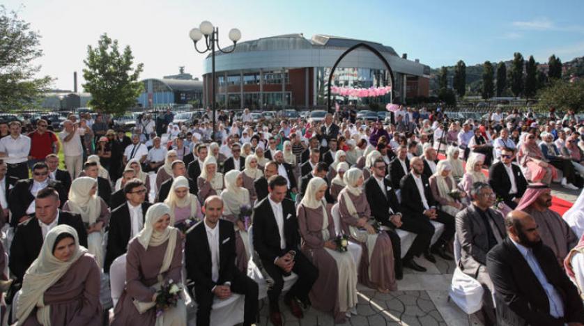 Bosna’da toplu evlilik töreni: 120 genç katıldı