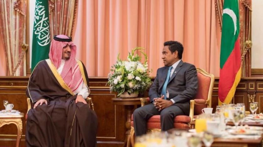Maldivler Cumhurbaşkanı, Suudi İçişleri Bakanı’nı kabul etti