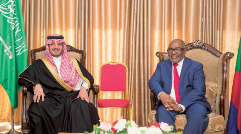 Suudi İçişleri Bakanı Komorlar Cumhurbaşkanı ile görüştü