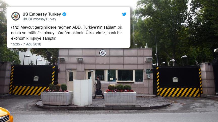 ABD’den Türkiye açıklaması: Gerginliklere rağmen dostuz