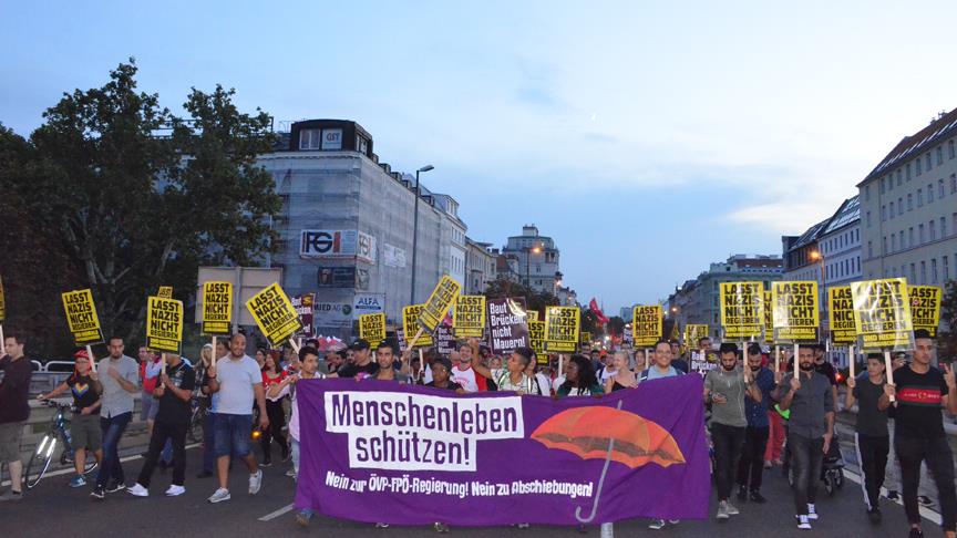 Avusturya’da AB Göç politikaları protesto edildi