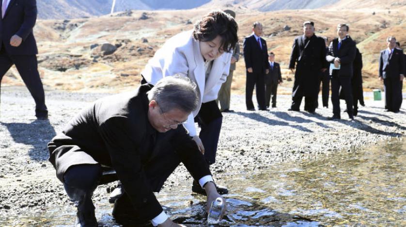 Kuzey ve Güney Kore liderleri ‘kutsal’ Paekdu Dağı’nı ziyaret etti