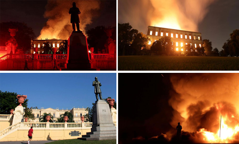 Büyük yangının ardından ‘Brezilya Ulusal Müzesi’