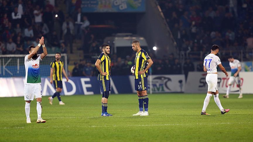 Çaykur Rizespor’dan Fenerbahçe’ye ağır darbe