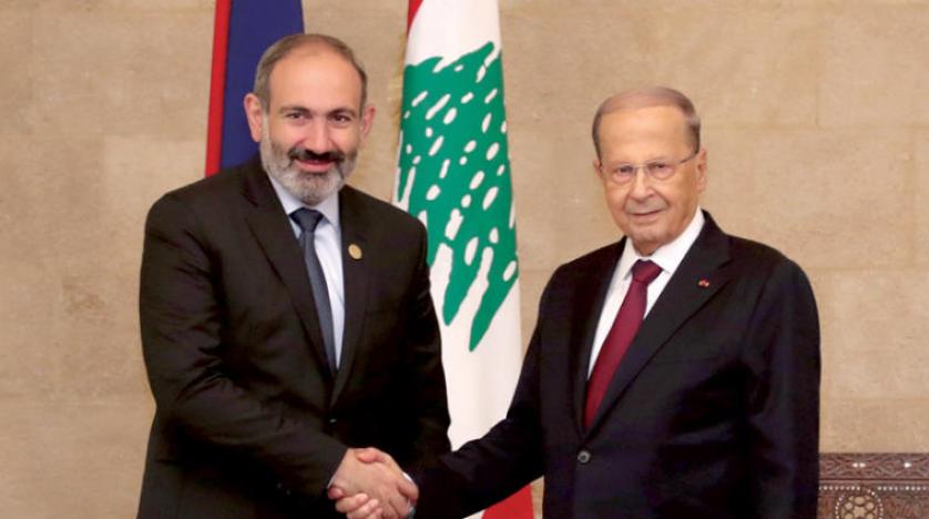 Lübnan Cumhurbaşkanı Avn Ermenistan Başbakanı Paşinyan’ı kabul etti