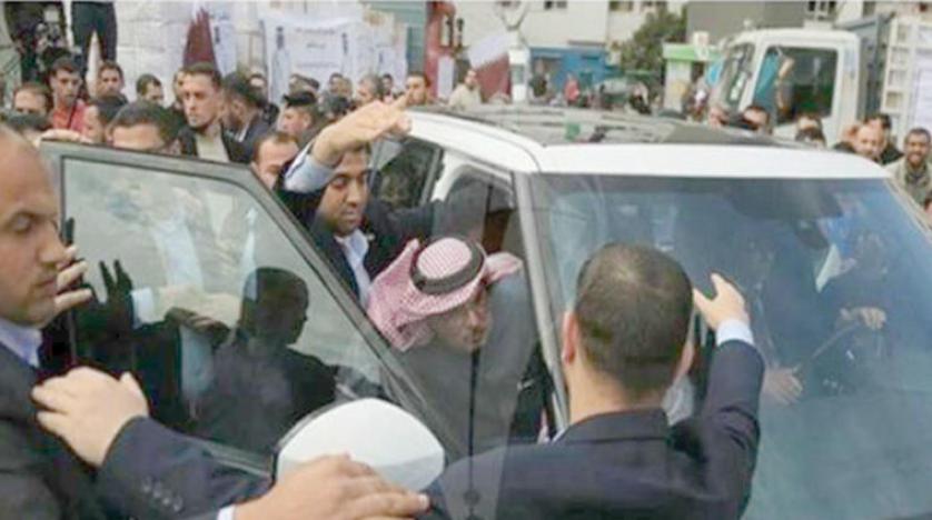 Katar’ın Filistin’in içişlerine müdahalesi Gazze’de protesto edildi