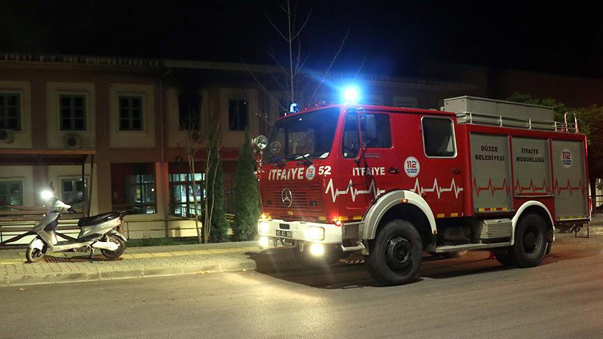 Düzce Üniversitesi’nde yangın
