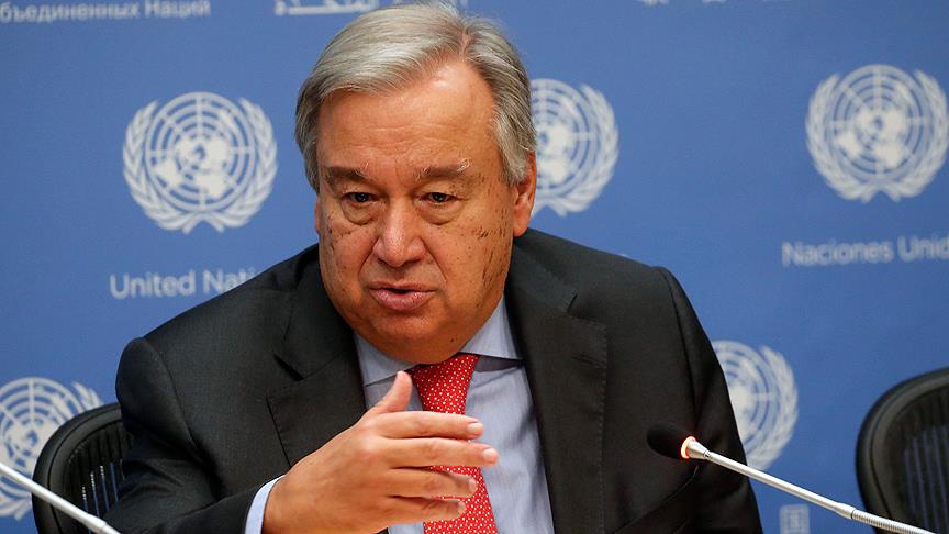 Guterres: Gazze’deki gerilim bir an önce engellenmeli