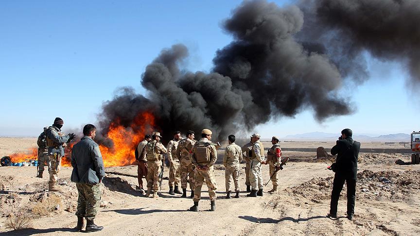 Afganistan’da 13 ton uyuşturucu imha edildi