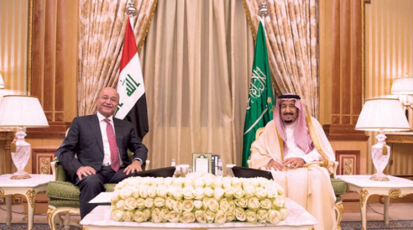 Kral Selman, Irak Cumhurbaşkanı Salih ile görüştü