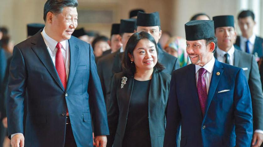 Çin Devlet Başkanı yatırım projelerini görüşmek için Brunei’yi ziyaret etti