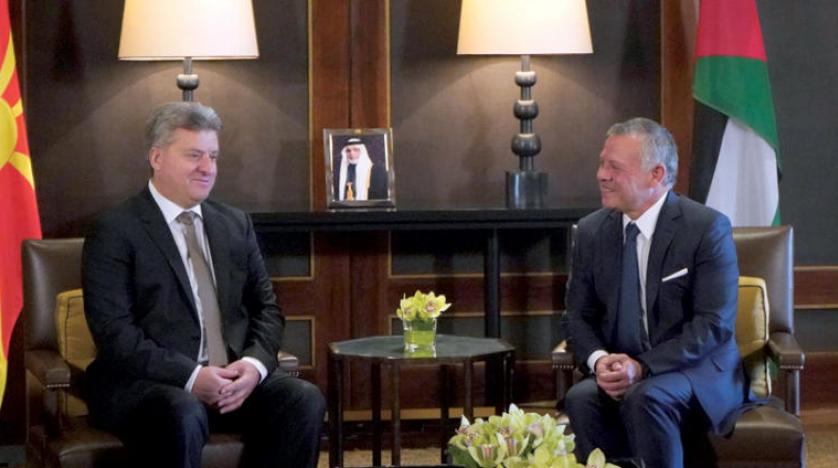 Kral Abdullah, Makedonya Cumhurbaşkanı ile görüştü